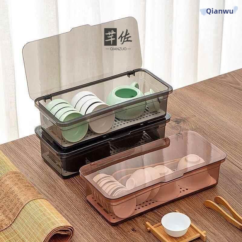Commercial Kitchen Utensil Storage - Plastic Dustproof Commercial Chopsticks Box Stand
