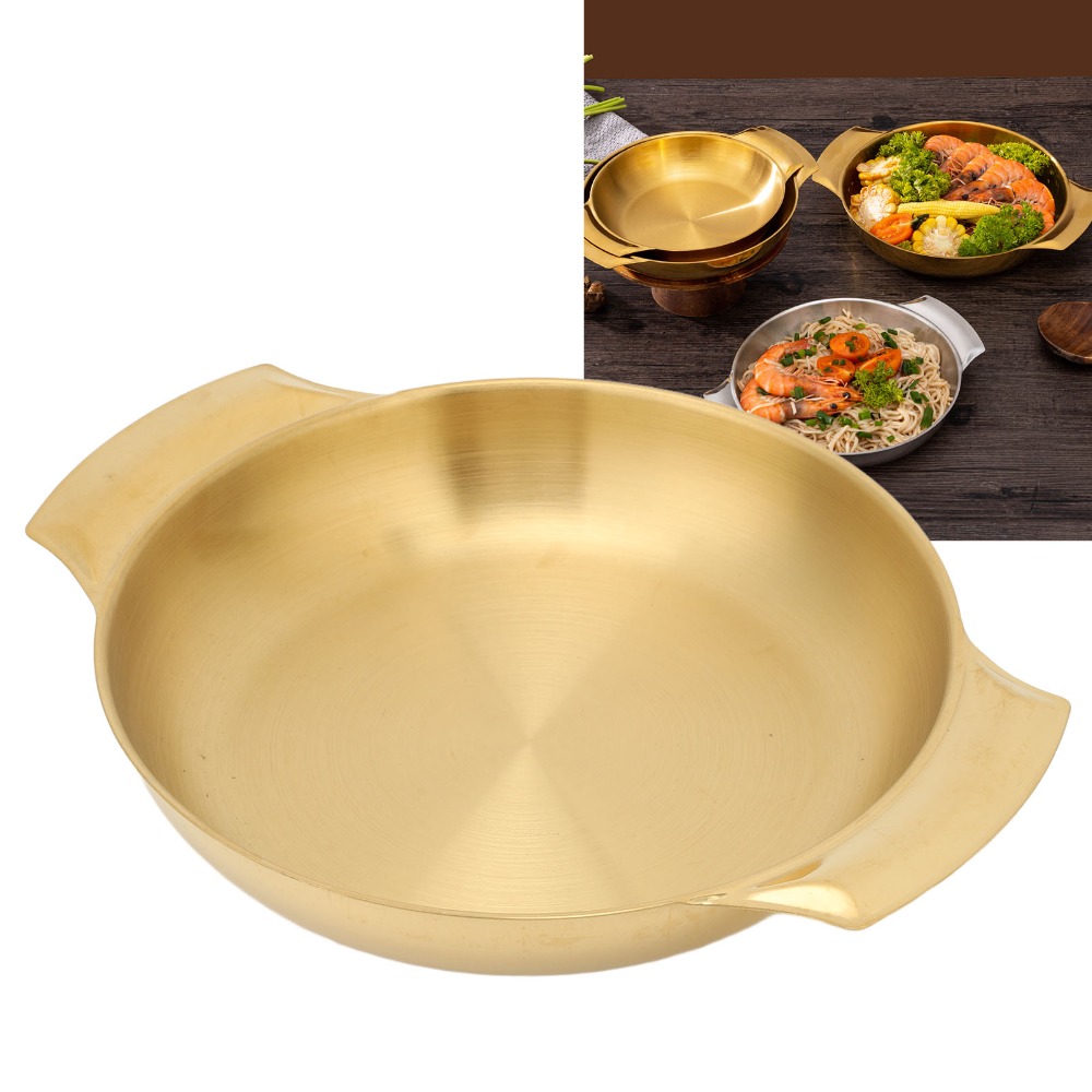 Soup Kettle Warmer - Stainless Steel Paella Pan Heat Resistance
