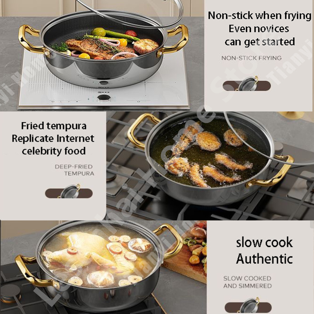 30cm Stainless Steel Soup Pot  – Soup Kettle Warmer Bewertung und Preis