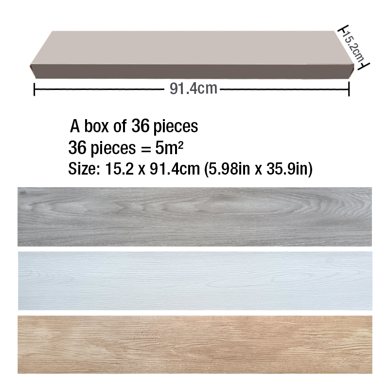 36pc PVC Self-adhesive Wood Gr – Commercial Kitchen Tiles Bewertung und Preis