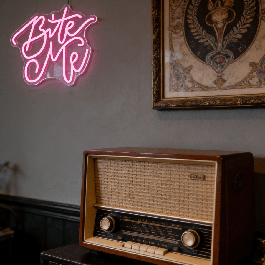 Bite Me Pink LED Neon Sign USB – Commercial Kitchen Ideas Bewertung und Preis