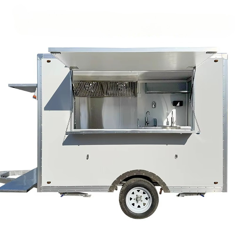 Mobile Snack Food Truck With F – Commercial Kitchen Griddle Bewertung und Preis