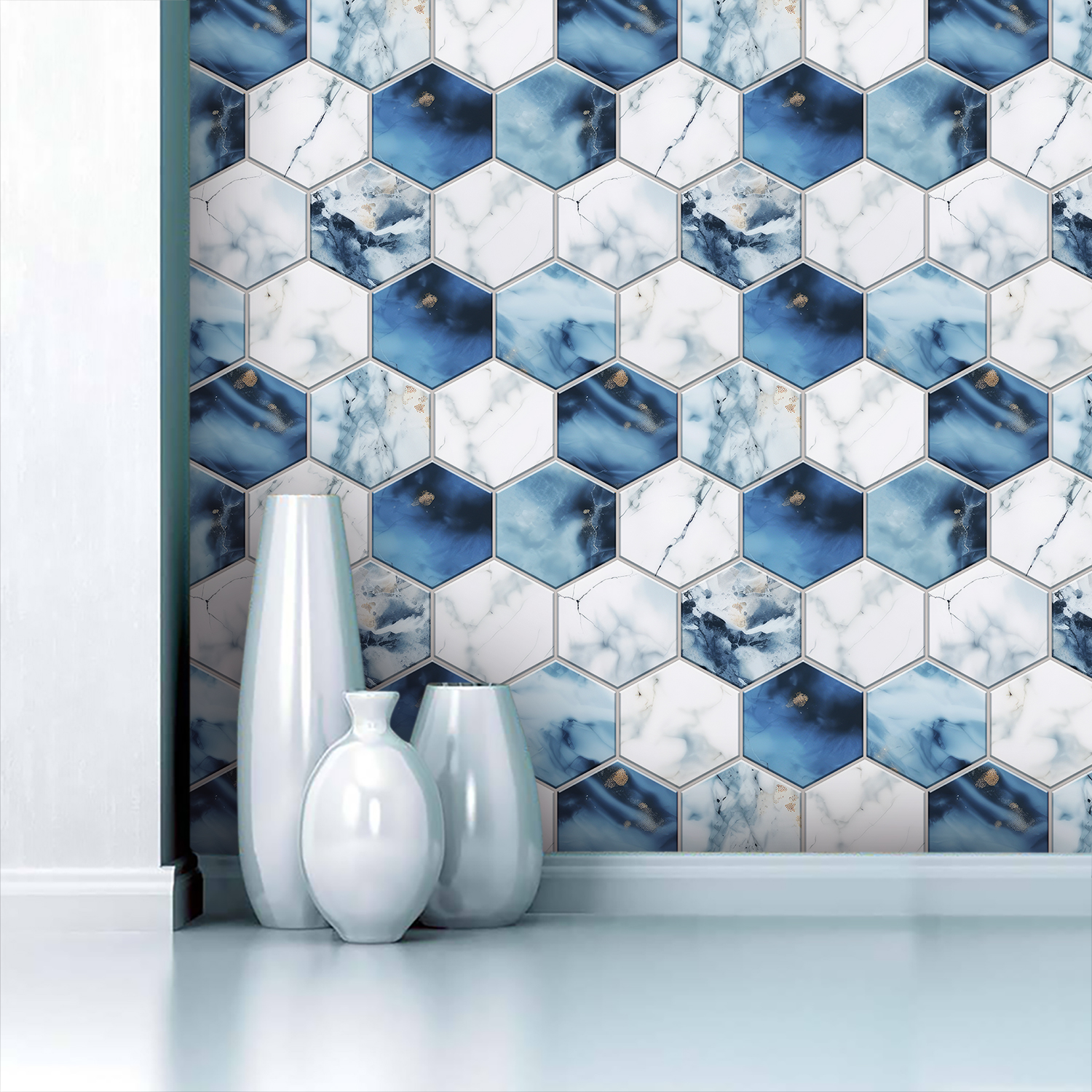 5 Styles Flat Hexagon Marble E – Commercial Kitchen Tiles Bewertung und Preis