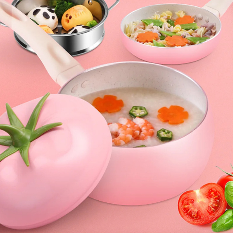 Fruit Tomato Shape Frying Pan  – Soup Kettle Warmer Bewertung und Preis