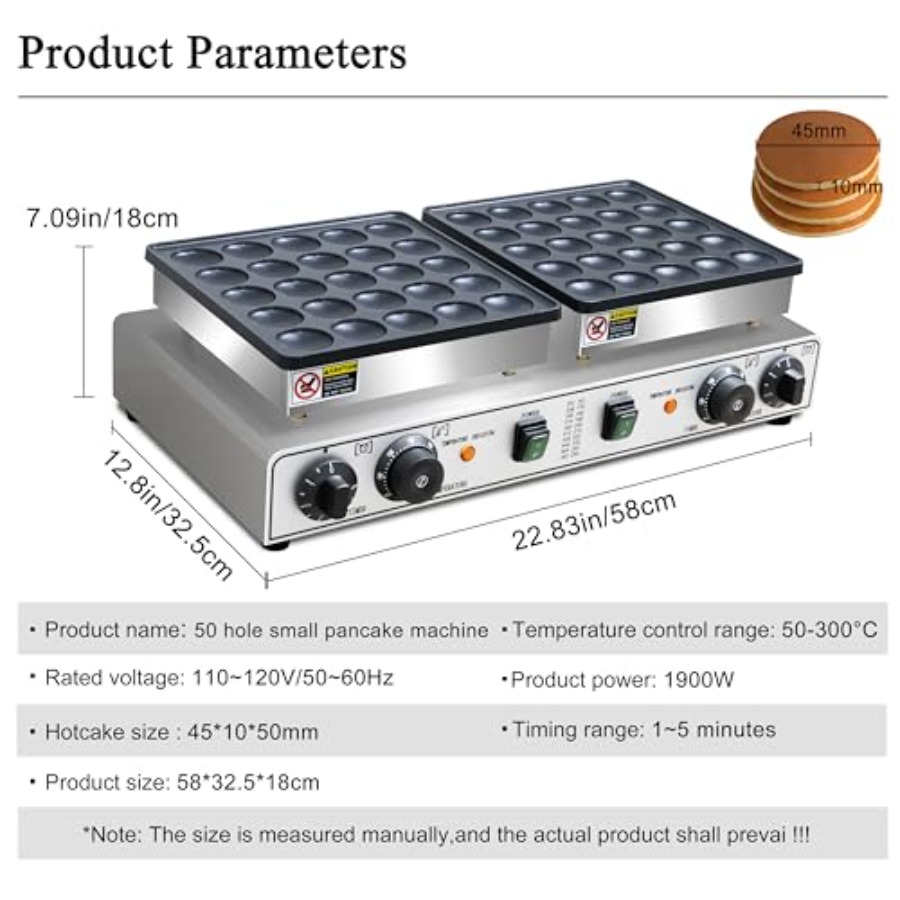 50PCS Mini Pancakes Maker Mach – Donut Making Machine Bewertung und Preis