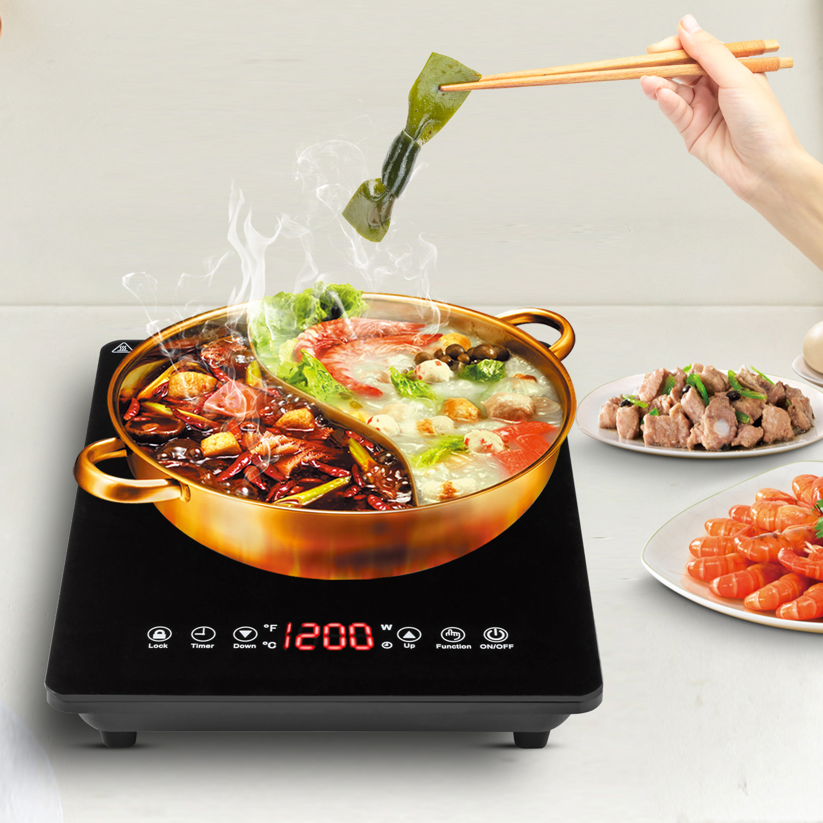 1800W Induction Cooktop Hot Pl – Commercial Kitchen Induction Bewertung und Preis