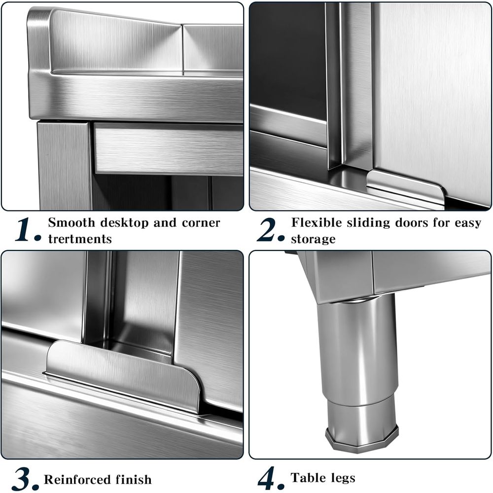 48x20 Stainless Steel Work Tab – Commercial Kitchen Warehouse Bewertung und Preis