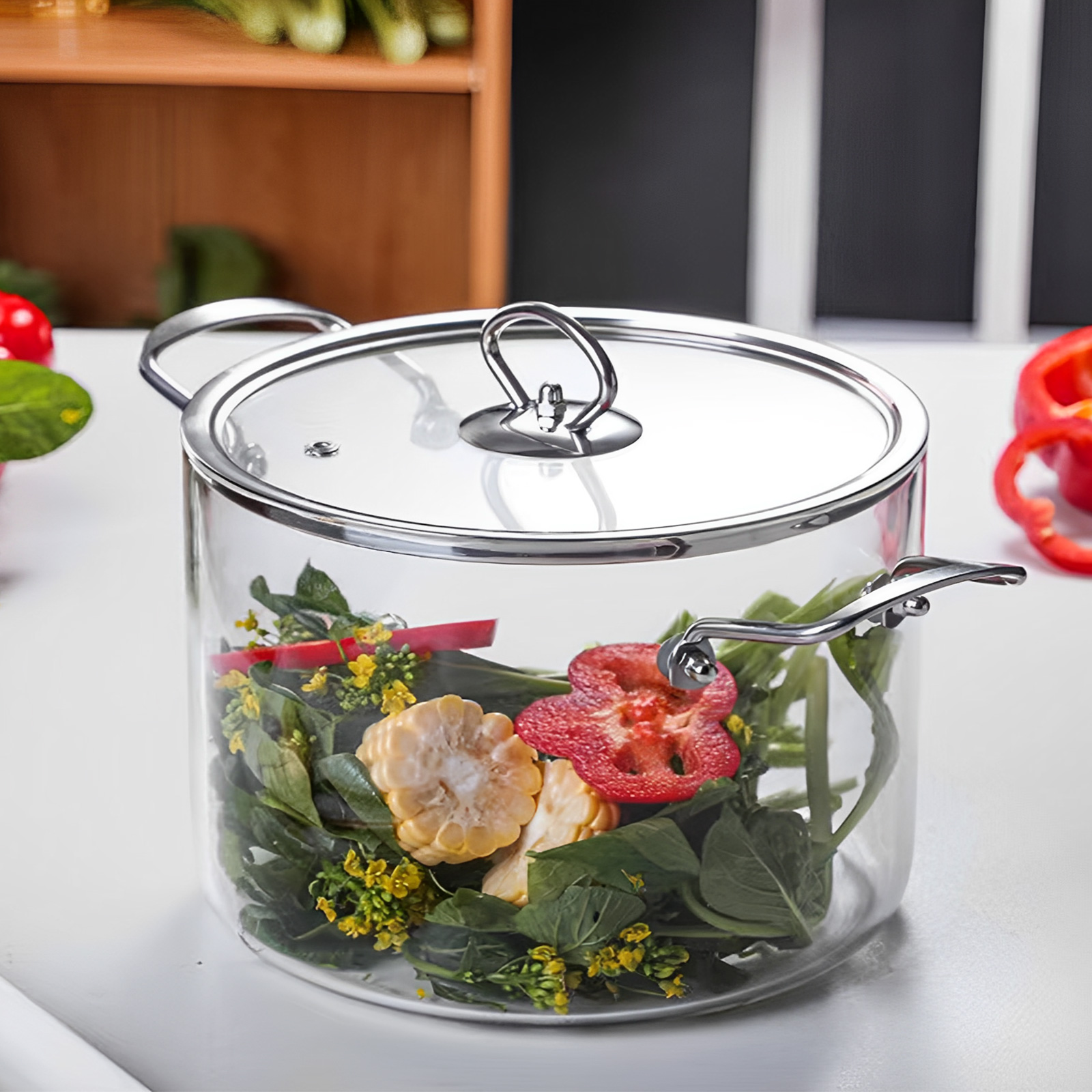 2.5L/3.5L Glass Cooking Pot wi – Soup Kettle Warmer Bewertung und Preis