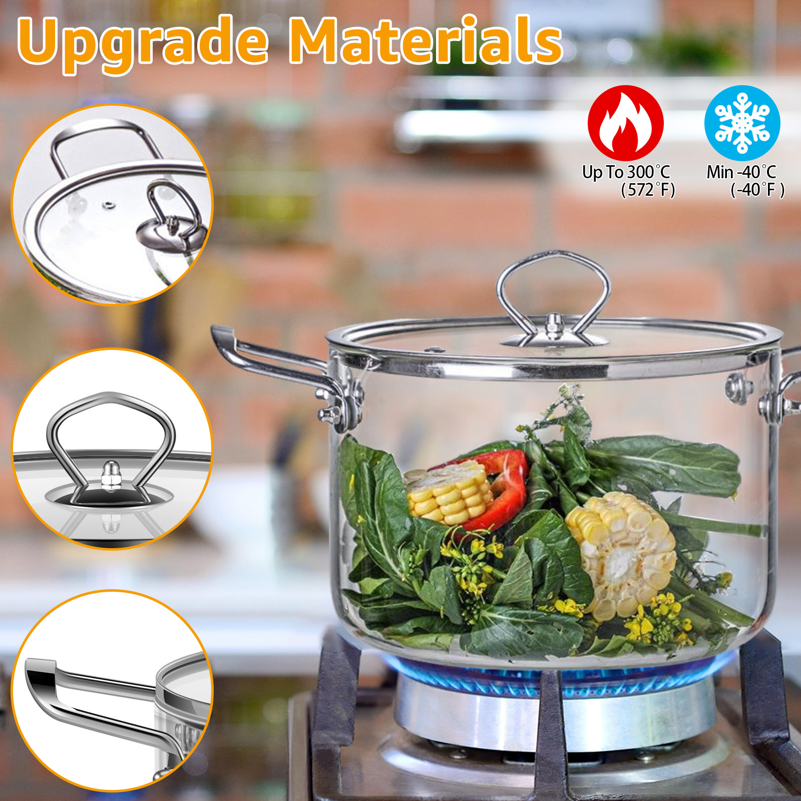 2.5L/3.5L Glass Cooking Pot wi – Soup Kettle Warmer Bewertung und Preis