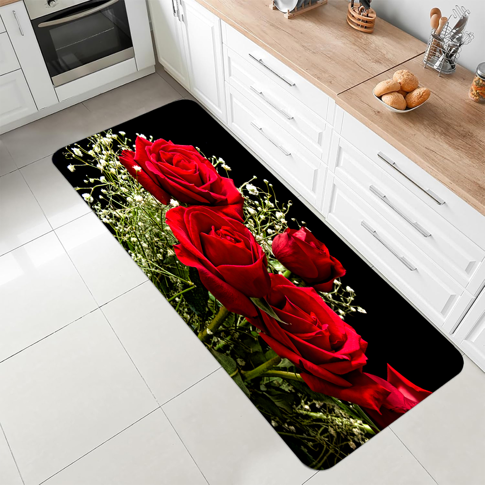 Luxury Red Rose Kitchen Runner – Commercial Kitchen Mats Anti Fatigue Bewertung und Preis