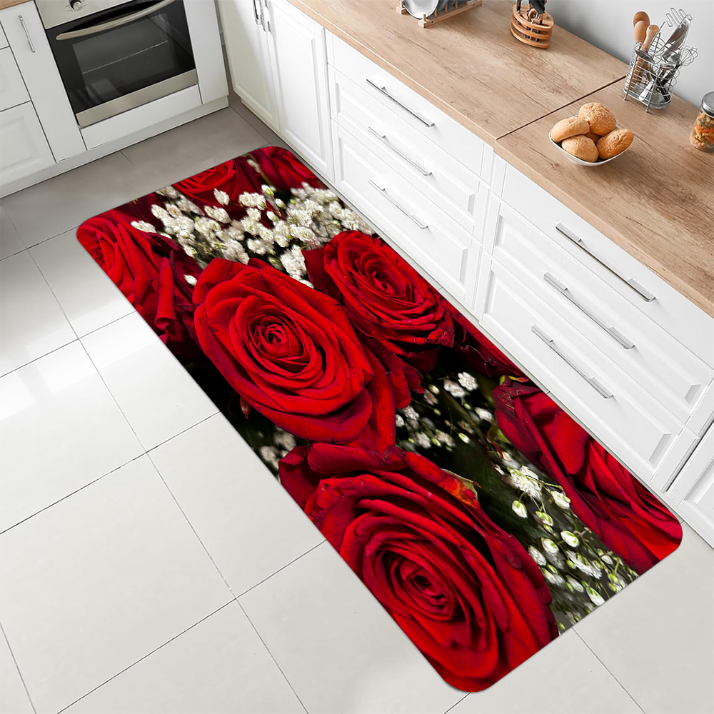 Luxury Red Rose Kitchen Runner – Commercial Kitchen Mats Anti Fatigue Bewertung und Preis