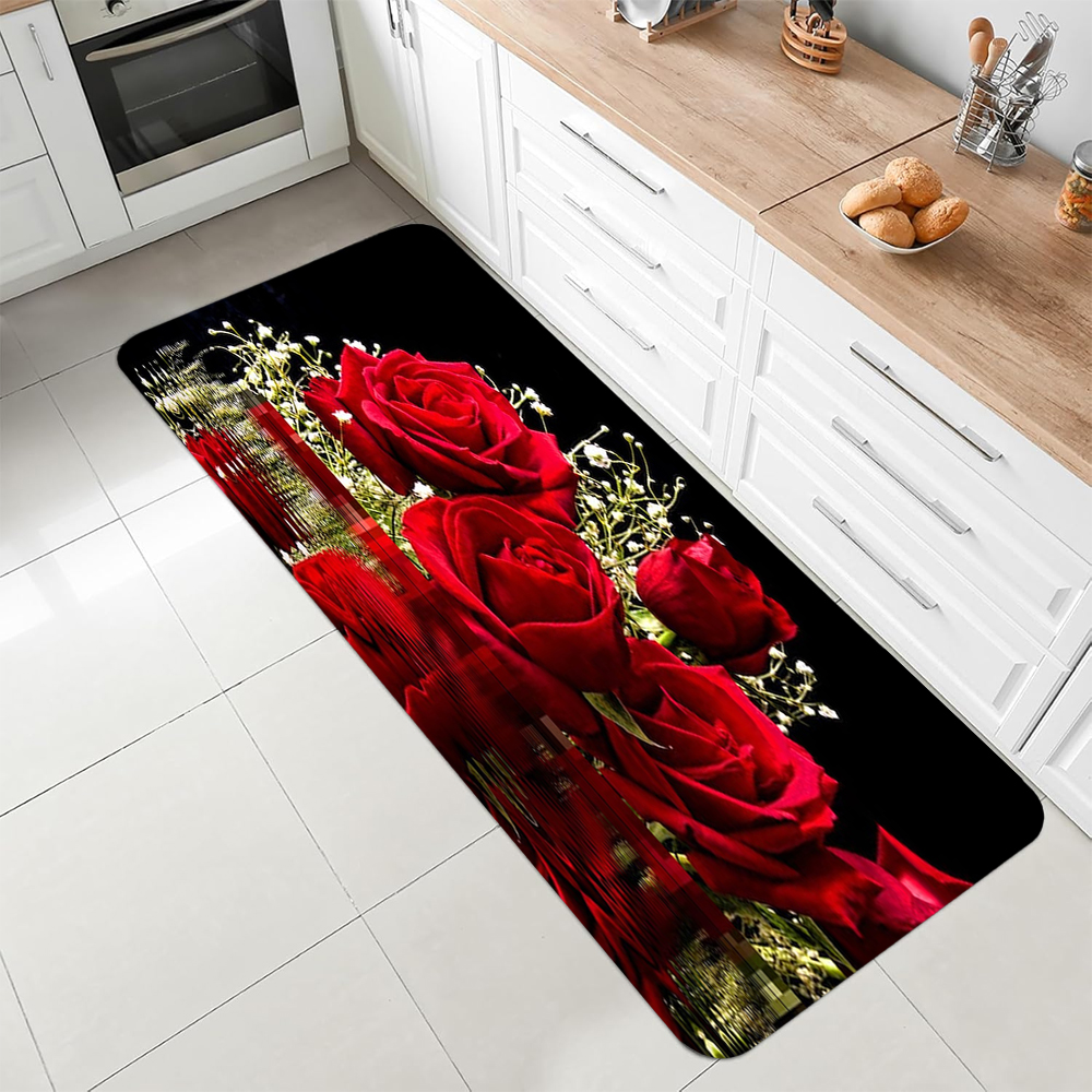 Luxury Red Rose Kitchen Runner – Commercial Kitchen Mats Anti Fatigue Bewertung und Preis