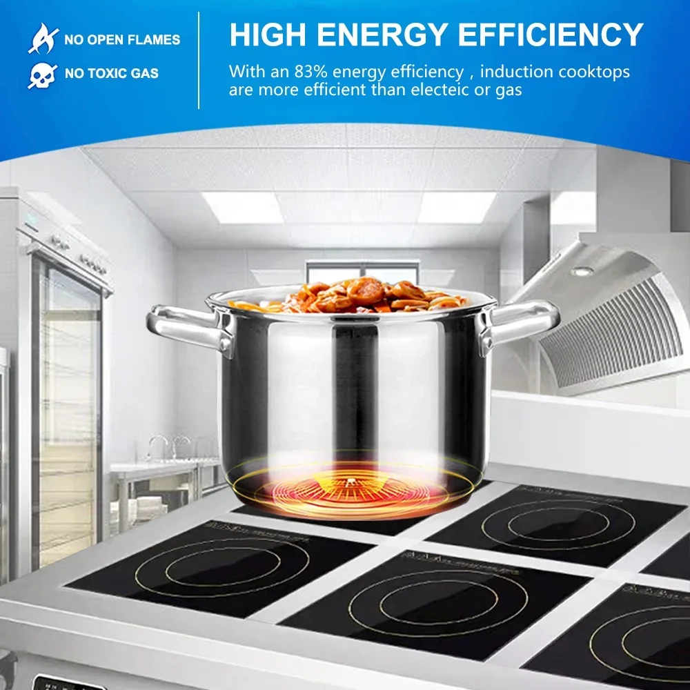 4 Burner Flat Industrial Comme – Commercial Kitchen Induction Bewertung und Preis