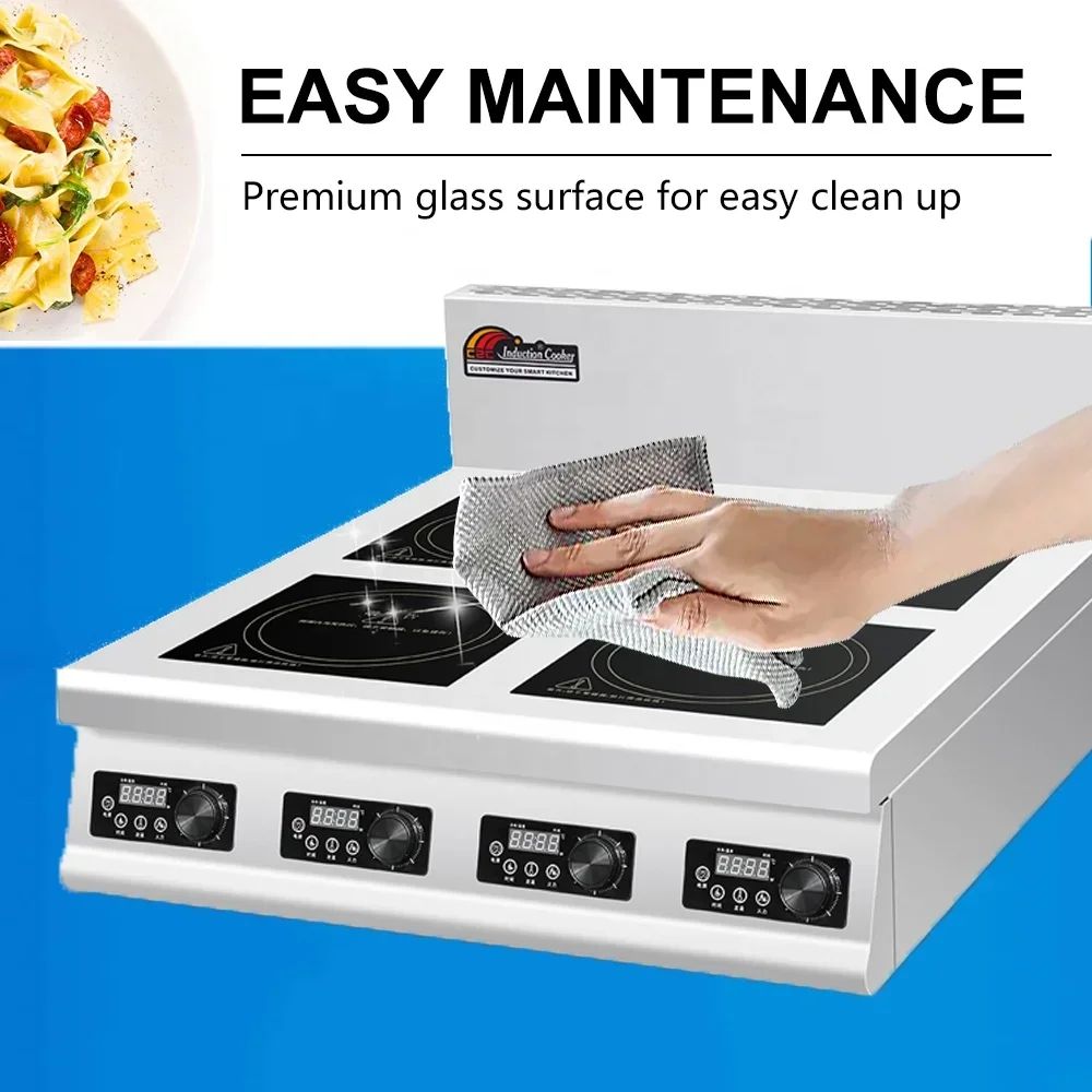 4 Burner Flat Industrial Comme – Commercial Kitchen Induction Bewertung und Preis