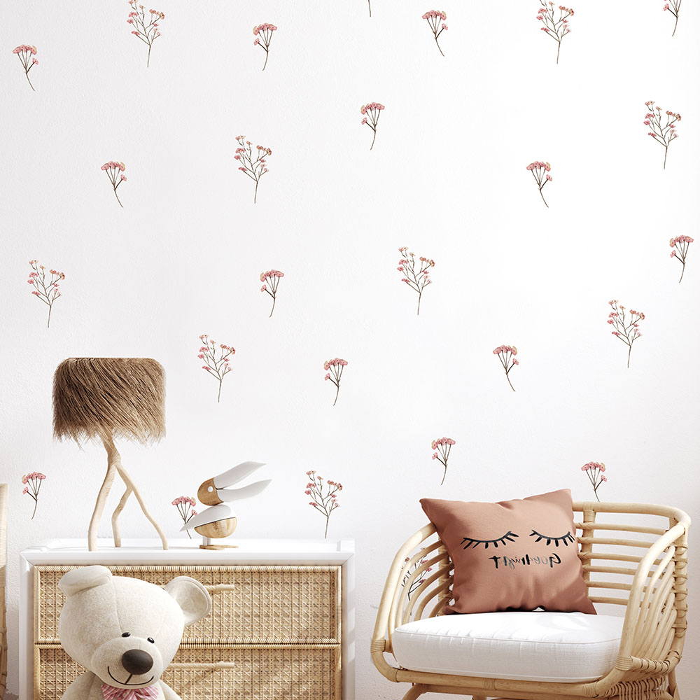 Pink  Watercolor Flower Wall S – Commercial Kitchen Tiles Bewertung und Preis