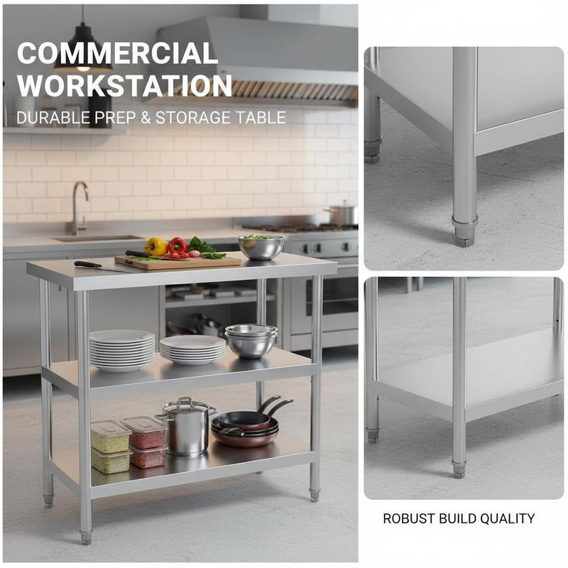Metal Workstation 18 x 36 x 34 – Commercial Kitchen Warehouse Bewertung und Preis