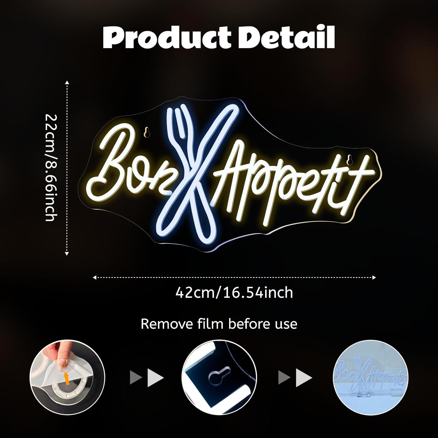 Bon Appétit Neon Sign Good App – Commercial Kitchen Ideas Bewertung und Preis
