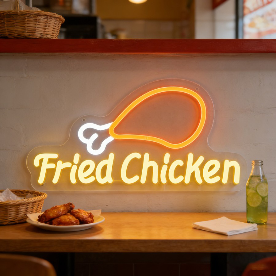 Fried Chicken LED Neon Sign fo – Commercial Kitchen Ideas Bewertung und Preis