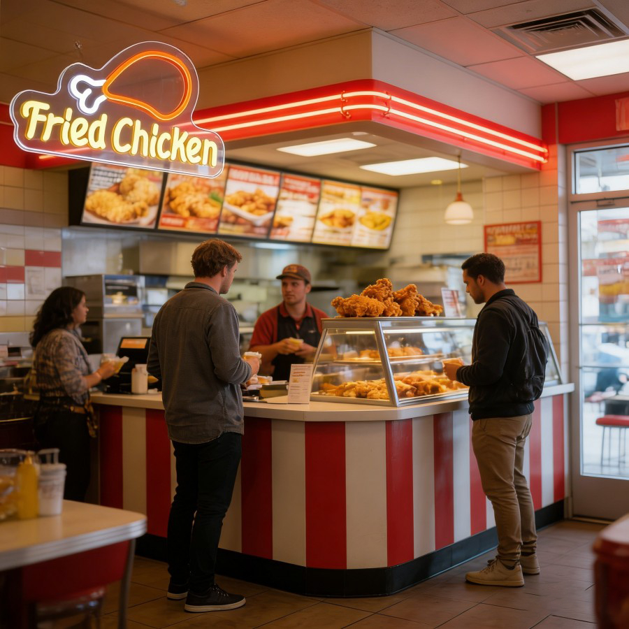 Fried Chicken LED Neon Sign fo – Commercial Kitchen Ideas Bewertung und Preis