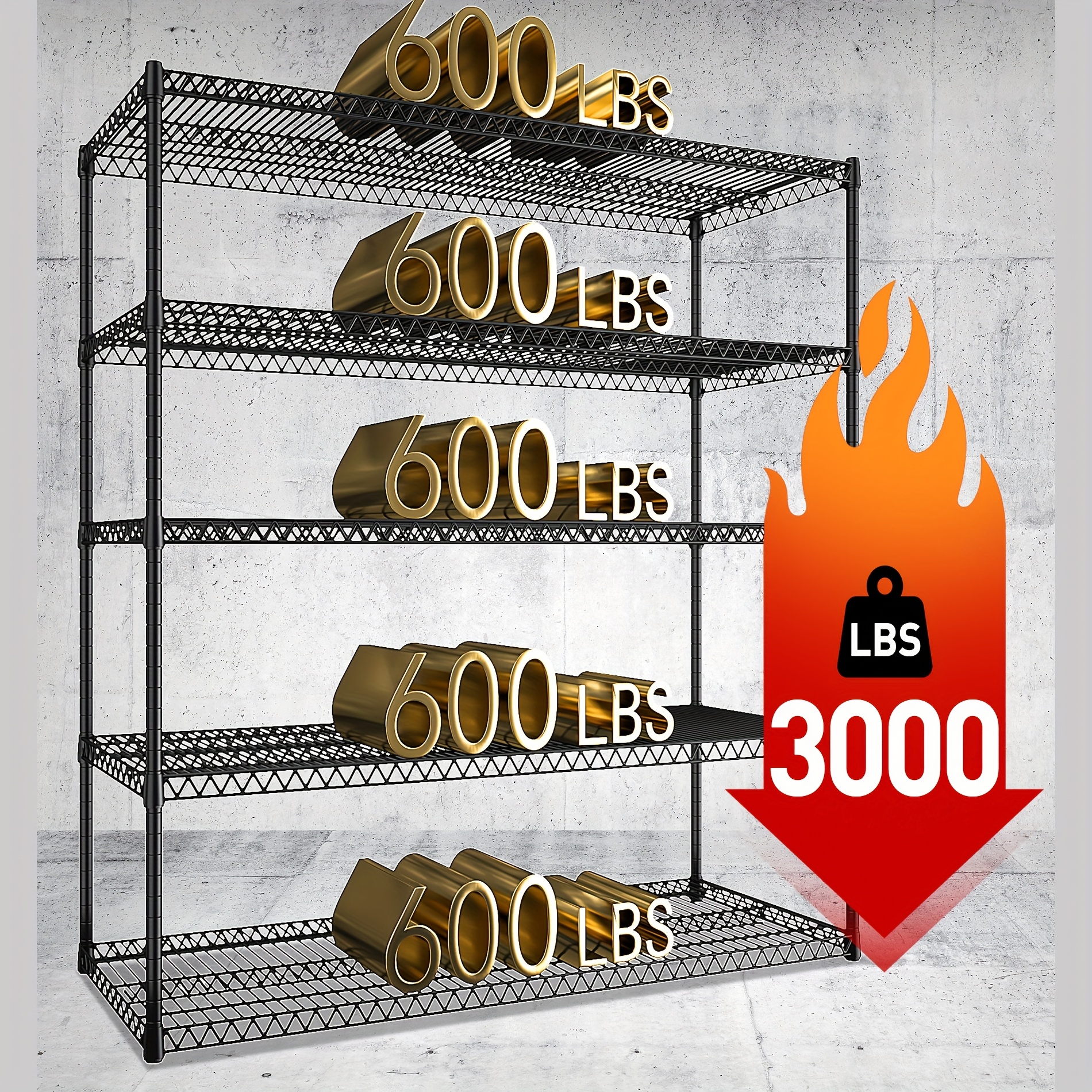 3200 LBS Capacity Wire Shelvin – Commercial Kitchen Warehouse Bewertung und Preis